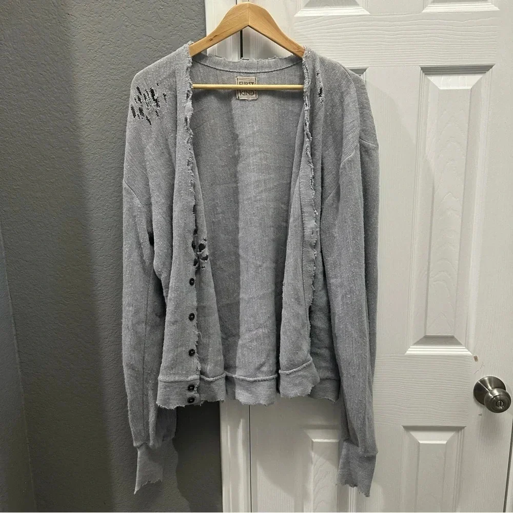 Furst Of a Kind Distressed Cardigan